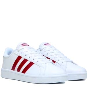 Addidas sneakers! Maroon/white LIMITED ADDITION!!